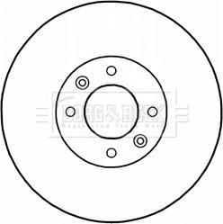 Borg & Beck BBD5234 - Kočioni disk www.molydon.hr