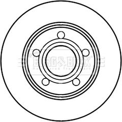 Borg & Beck BBD5221 - Kočioni disk www.molydon.hr