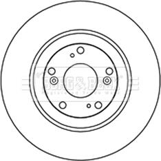 Borg & Beck BBD5222 - Kočioni disk www.molydon.hr