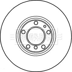 Borg & Beck BBD5745S - Kočioni disk www.molydon.hr