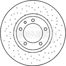 Borg & Beck BBD6044S - Kočioni disk www.molydon.hr