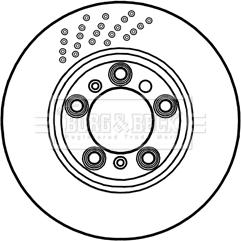 Borg & Beck BBD6046S - Kočioni disk www.molydon.hr