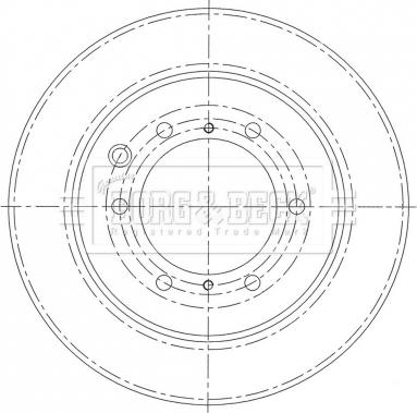 Borg & Beck BBD6008S - Kočioni disk www.molydon.hr