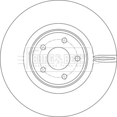 Borg & Beck BBD6260S - Kočioni disk www.molydon.hr