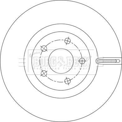 Borg & Beck BBD6225S - Kočioni disk www.molydon.hr