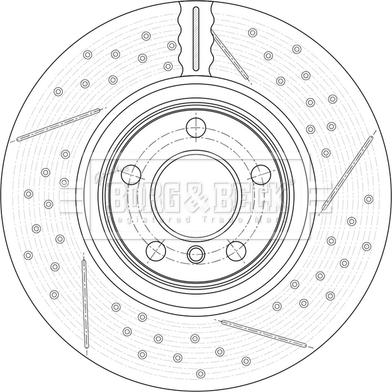 Borg & Beck BBD7008S - Kočioni disk www.molydon.hr