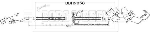 Borg & Beck BBH9058 - Kočiono crijevo, lajtung www.molydon.hr