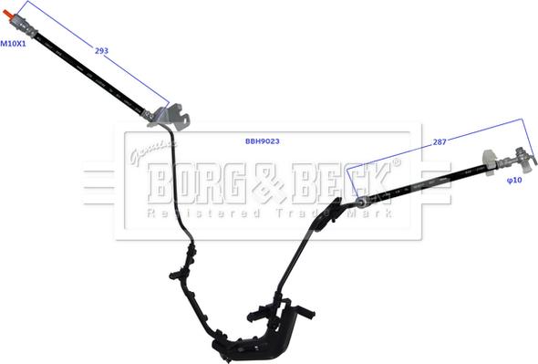 Borg & Beck BBH9023 - Kočiono crijevo, lajtung www.molydon.hr