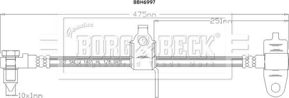 Borg & Beck BBH6997 - Kočiono crijevo, lajtung www.molydon.hr