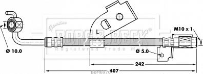 Borg & Beck BBH6970 - Kočiono crijevo, lajtung www.molydon.hr