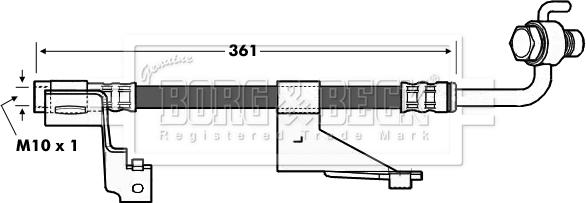 Borg & Beck BBH6972 - Kočiono crijevo, lajtung www.molydon.hr