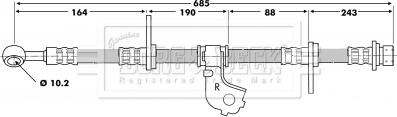 Borg & Beck BBH6698 - Kočiono crijevo, lajtung www.molydon.hr