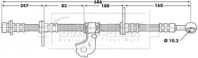 Borg & Beck BBH6697 - Kočiono crijevo, lajtung www.molydon.hr