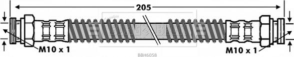 Borg & Beck BBH6058 - Kočiono crijevo, lajtung www.molydon.hr