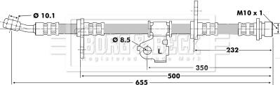 Borg & Beck BBH6198 - Kočiono crijevo, lajtung www.molydon.hr