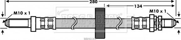 Borg & Beck BBH6143 - Kočiono crijevo, lajtung www.molydon.hr