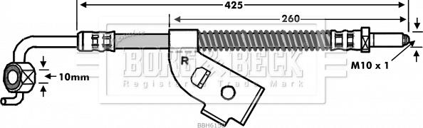 Borg & Beck BBH6150 - Kočiono crijevo, lajtung www.molydon.hr