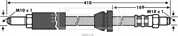 Borg & Beck BBH6138 - Kočiono crijevo, lajtung www.molydon.hr