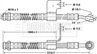 Borg & Beck BBH6801 - Kočiono crijevo, lajtung www.molydon.hr