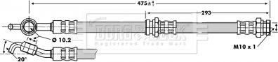 Borg & Beck BBH6726 - Kočiono crijevo, lajtung www.molydon.hr