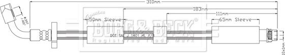 Borg & Beck BBH8910 - Kočiono crijevo, lajtung www.molydon.hr