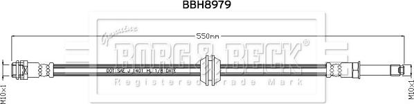 Borg & Beck BBH8979 - Kočiono crijevo, lajtung www.molydon.hr