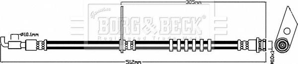 Borg & Beck BBH8468 - Kočiono crijevo, lajtung www.molydon.hr