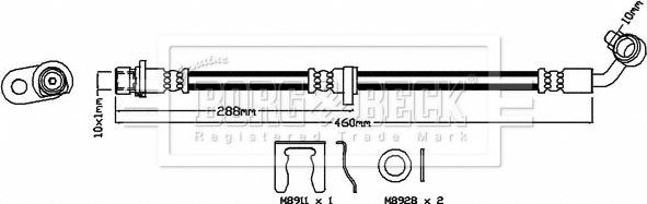 Borg & Beck BBH8514 - Kočiono crijevo, lajtung www.molydon.hr