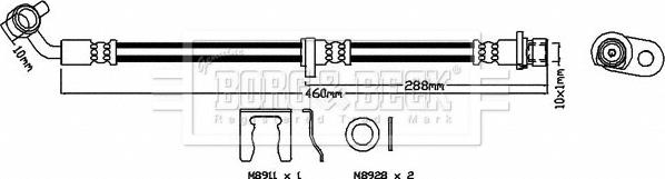 Borg & Beck BBH8513 - Kočiono crijevo, lajtung www.molydon.hr