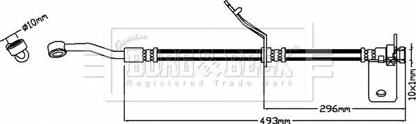 Borg & Beck BBH8522 - Kočiono crijevo, lajtung www.molydon.hr