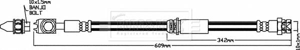 Borg & Beck BBH8166 - Kočiono crijevo, lajtung www.molydon.hr