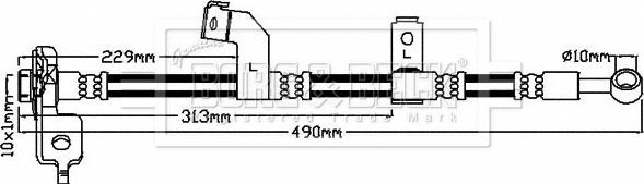 Borg & Beck BBH8137 - Kočiono crijevo, lajtung www.molydon.hr