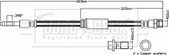 Borg & Beck BBH8857 - Kočiono crijevo, lajtung www.molydon.hr