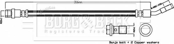 Borg & Beck BBH8865 - Kočiono crijevo, lajtung www.molydon.hr