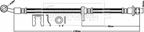 Borg & Beck BBH8399 - Kočiono crijevo, lajtung www.molydon.hr