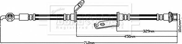 Borg & Beck BBH8315 - Kočiono crijevo, lajtung www.molydon.hr