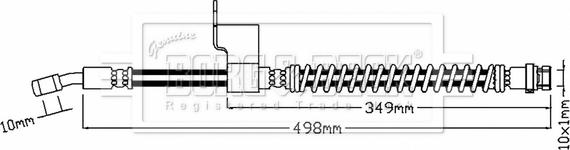 Borg & Beck BBH8790 - Kočiono crijevo, lajtung www.molydon.hr