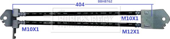 Borg & Beck BBH8762 - Kočiono crijevo, lajtung www.molydon.hr