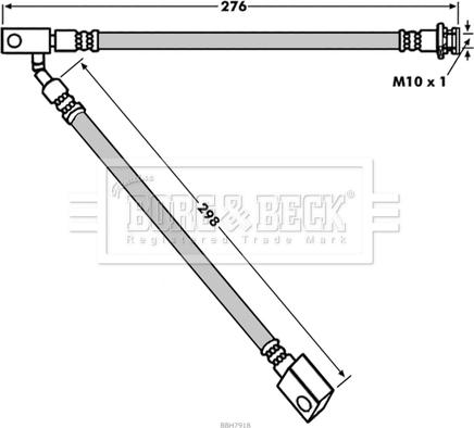 Borg & Beck BBH7918 - Kočiono crijevo, lajtung www.molydon.hr