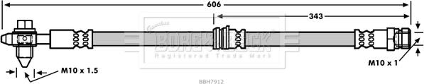 Borg & Beck BBH7912 - Kočiono crijevo, lajtung www.molydon.hr