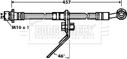 Borg & Beck BBH7435 - Kočiono crijevo, lajtung www.molydon.hr