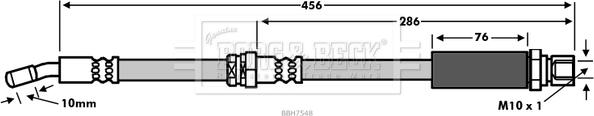 Borg & Beck BBH7548 - Kočiono crijevo, lajtung www.molydon.hr