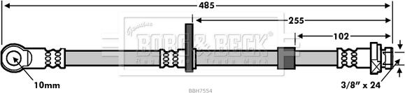 Borg & Beck BBH7554 - Kočiono crijevo, lajtung www.molydon.hr