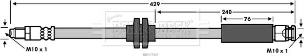 Borg & Beck BBH7569 - Kočiono crijevo, lajtung www.molydon.hr