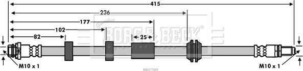 Borg & Beck BBH7589 - Kočiono crijevo, lajtung www.molydon.hr