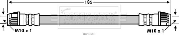 Borg & Beck BBH7580 - Kočiono crijevo, lajtung www.molydon.hr