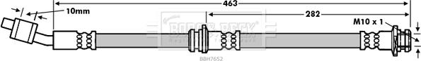 Borg & Beck BBH7652 - Kočiono crijevo, lajtung www.molydon.hr