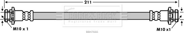Borg & Beck BBH7666 - Kočiono crijevo, lajtung www.molydon.hr