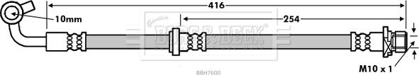 Borg & Beck BBH7600 - Kočiono crijevo, lajtung www.molydon.hr