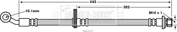 Borg & Beck BBH7675 - Kočiono crijevo, lajtung www.molydon.hr